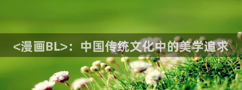羞羞漫画视频在线看：<漫画BL>：中国传统文化中的美学追求